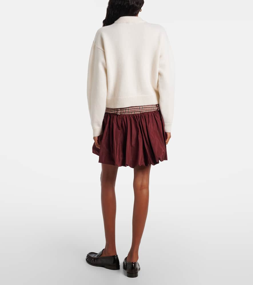 Patou Logo Wool And Cashmere Sweater In White