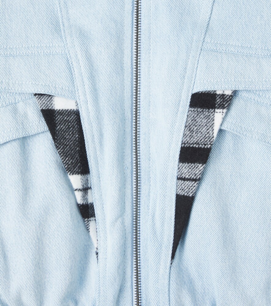  Stella Mccartney Kids Stella Mccartney Kids Checked Denim Jacket 