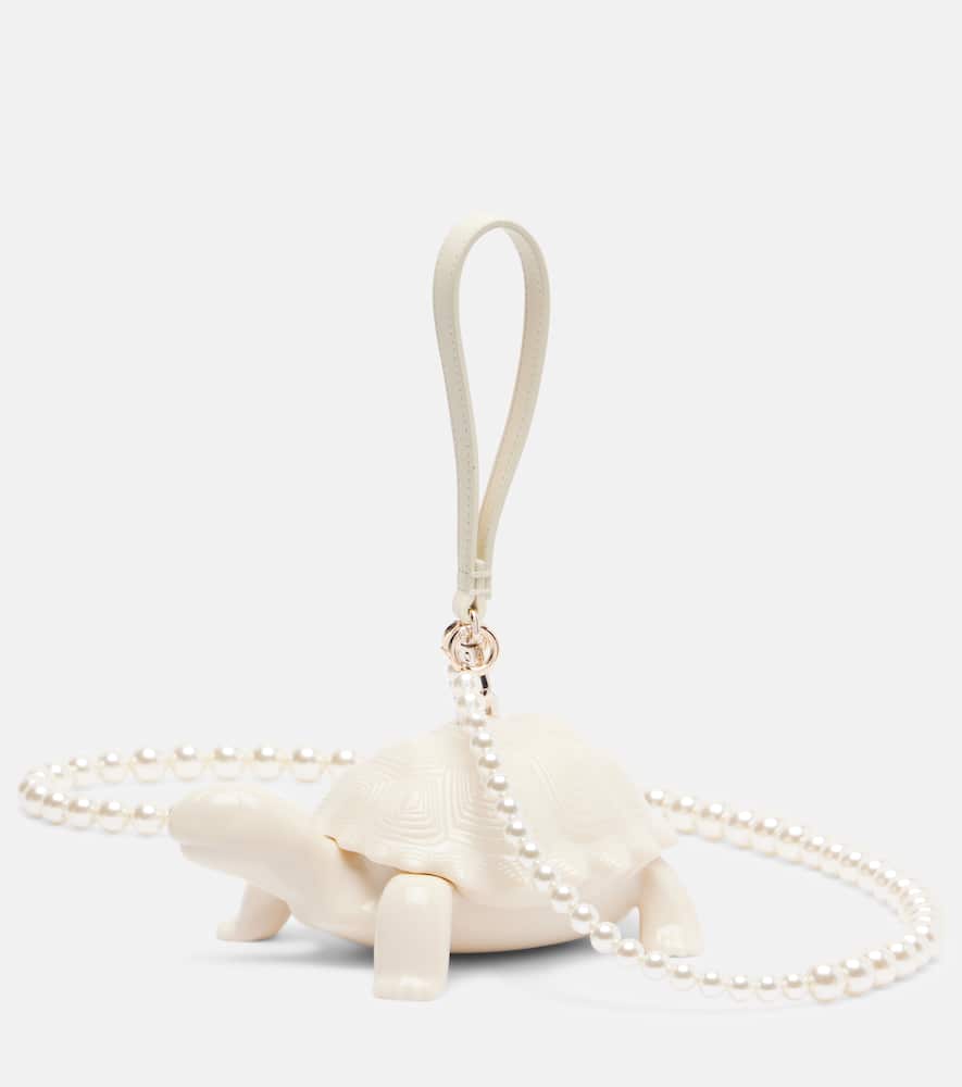Simone Rocha Womens Cream Tortoise Perspex Cross-body Bag In White