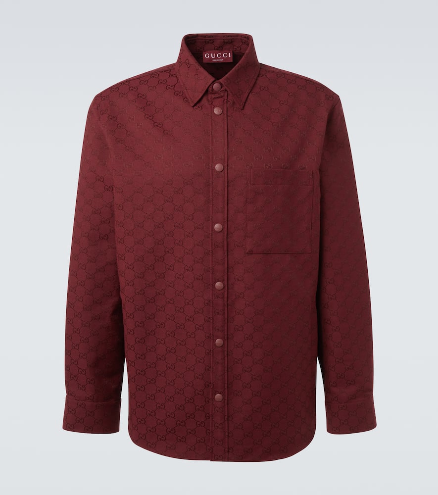 GG Canvas cotton-blend shirt