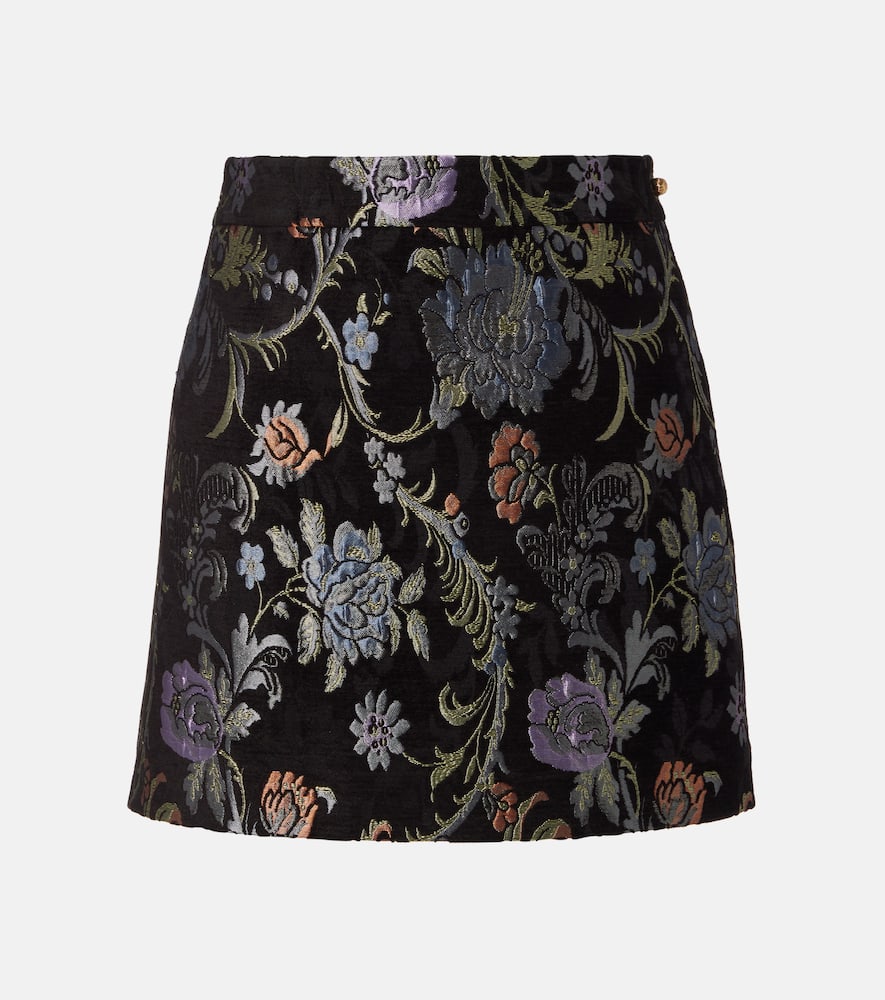Chloe Embroidered high-rise miniskirt