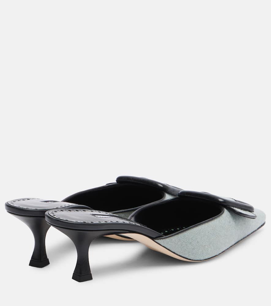 Manolo Blahnik Maysale 50 Pumps In Gray