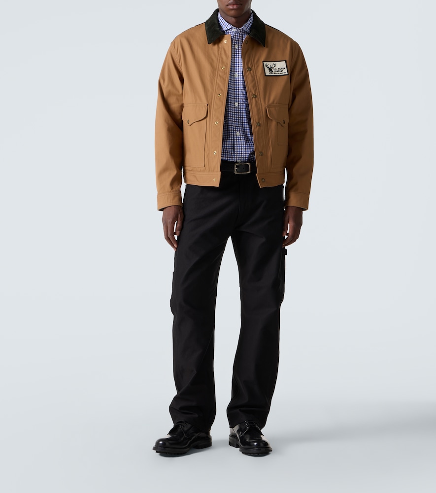  Junya Watanabe Junya Watanabe Straight Jeans Mit Leder 