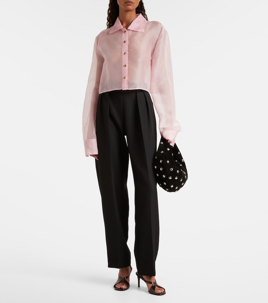Khaite Jasen silk organza shirt