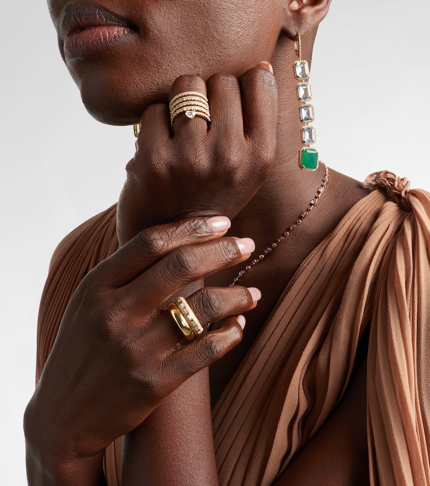  Shay Jewelry Shay Jewelry Orbit 18kt Gold Ring With Diamonds 