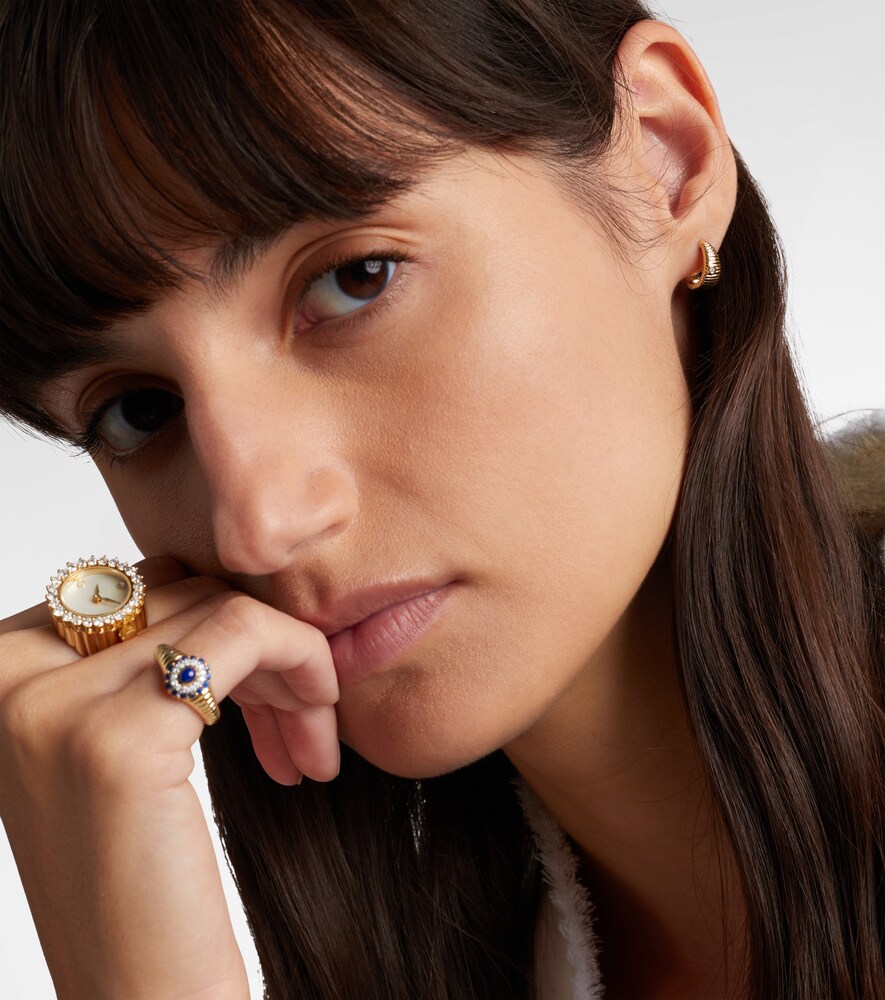  Yvonne Leon Yvonne Léon Ohrringe Berlingot Nano Aus 9kt Gelbgold Mit Diamanten 