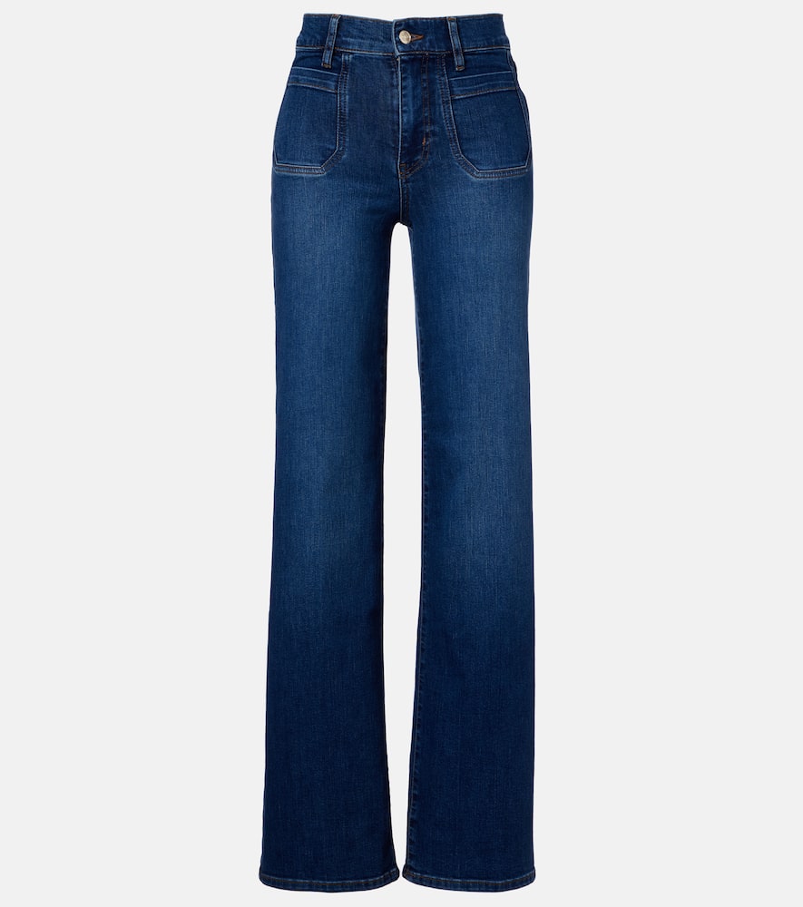Frame Le Slim Palazzo Wide-leg Jeans In Blue