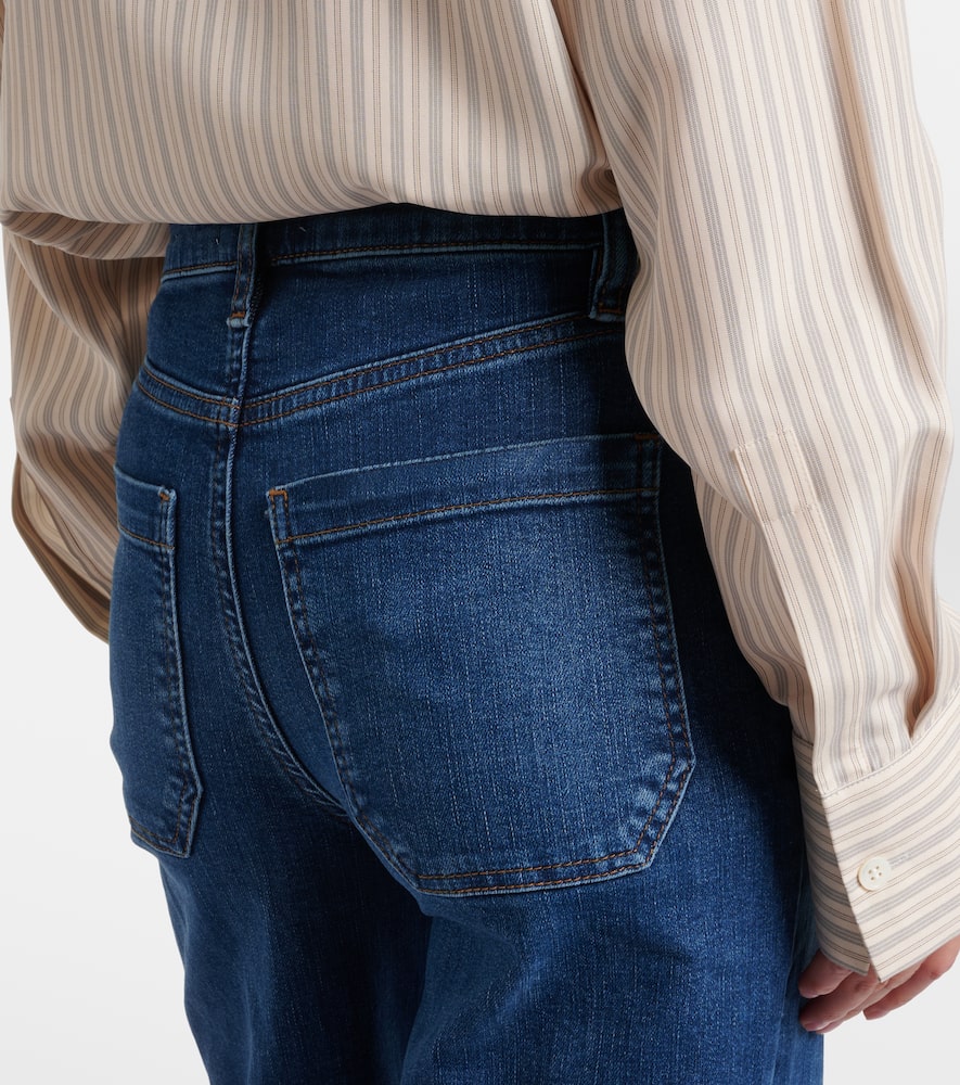 Frame Le Slim Palazzo Wide-leg Jeans In Blue