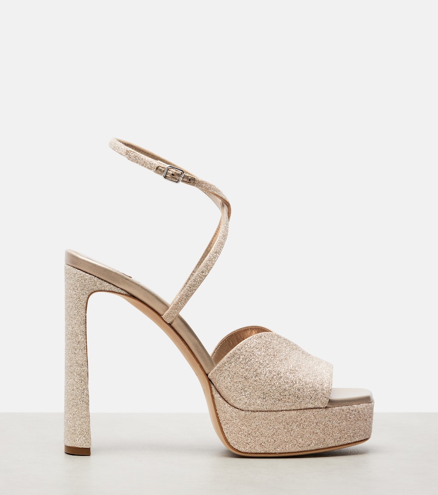  Jimmy Choo Jimmy Choo Plateausandalen Karli 125 Mit Glitter 