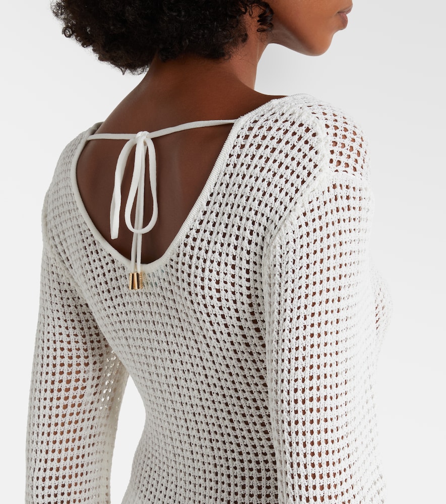 Casey Open-Knit Midi Dress