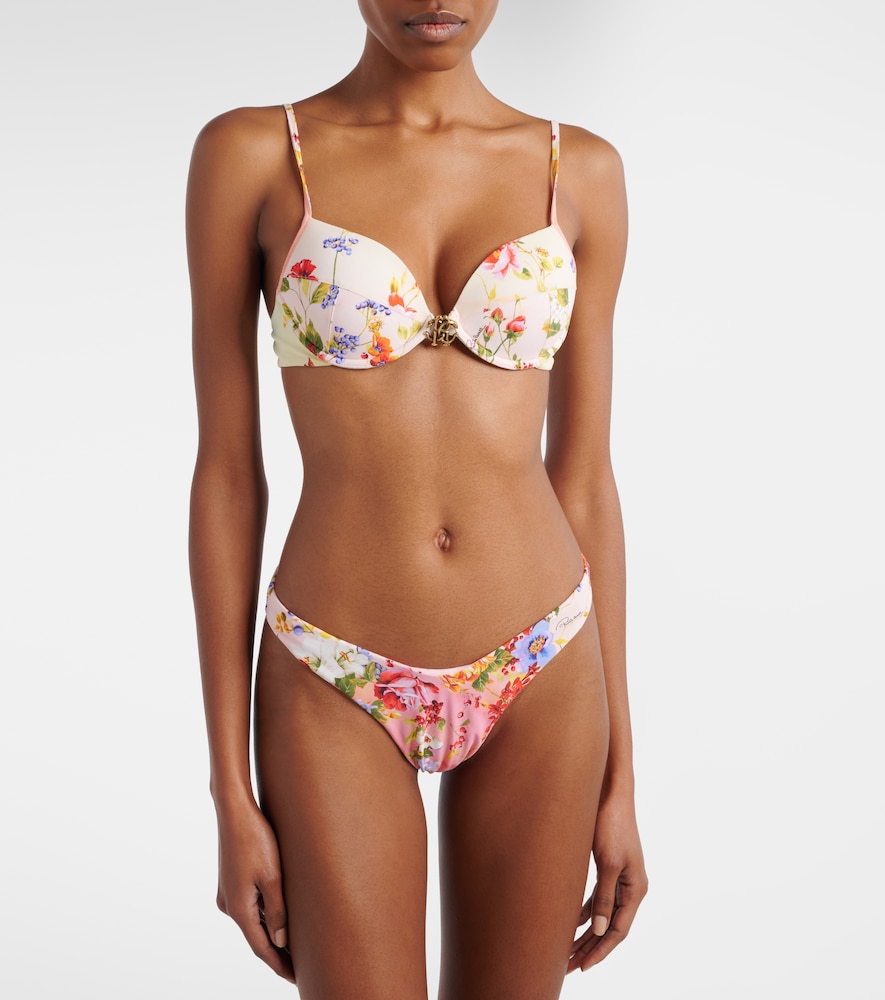 Roberto Cavalli Printed bikini top