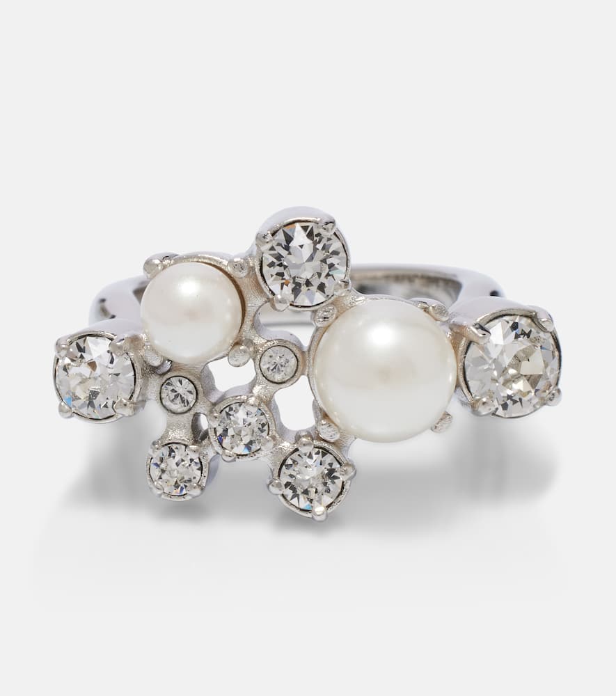 Givenchy Embellished Ring In Silver