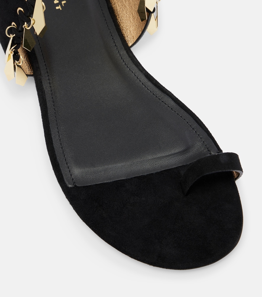  Isabel Marant Isabel Marant Dreena Embellished Suede Sandals 