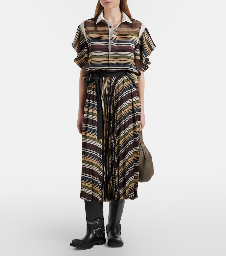 Striped Midi