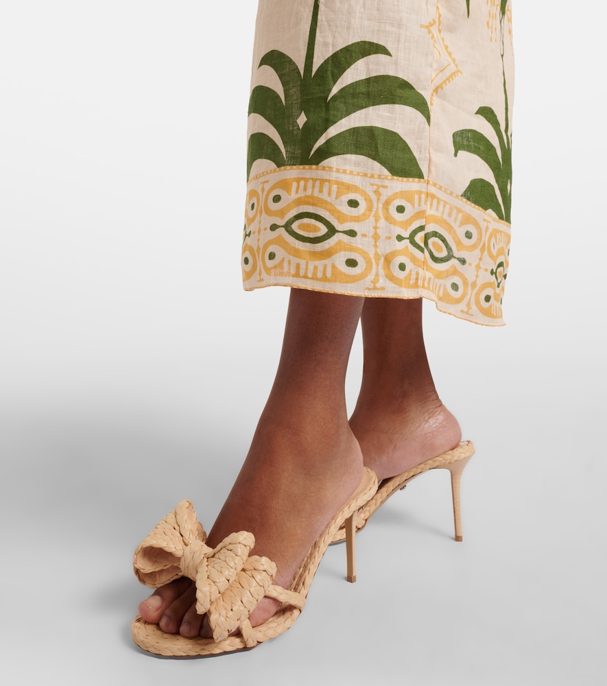 Mach & Mach Le Cadeau 85 raffia mules