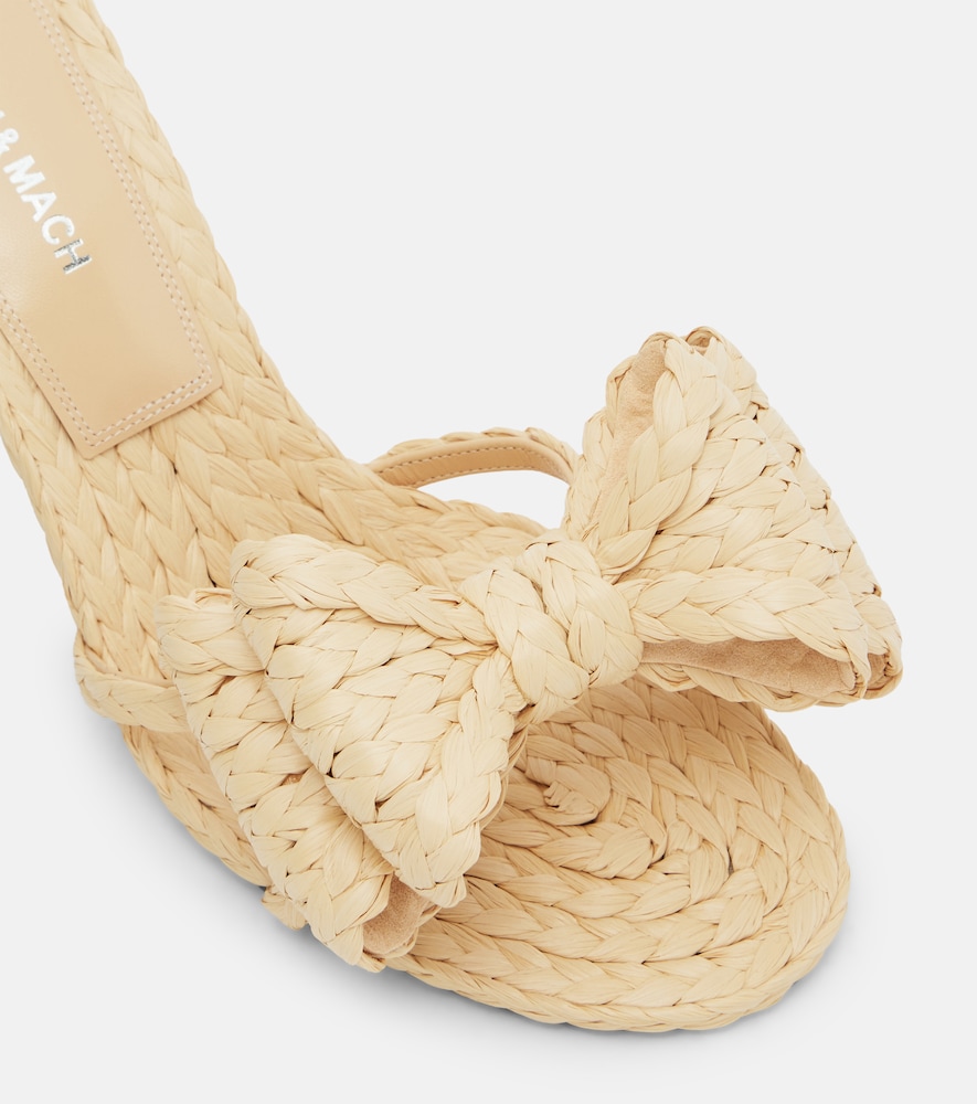  Mach & Mach Mach & Mach Le Cadeau 85 Raffia Mules 