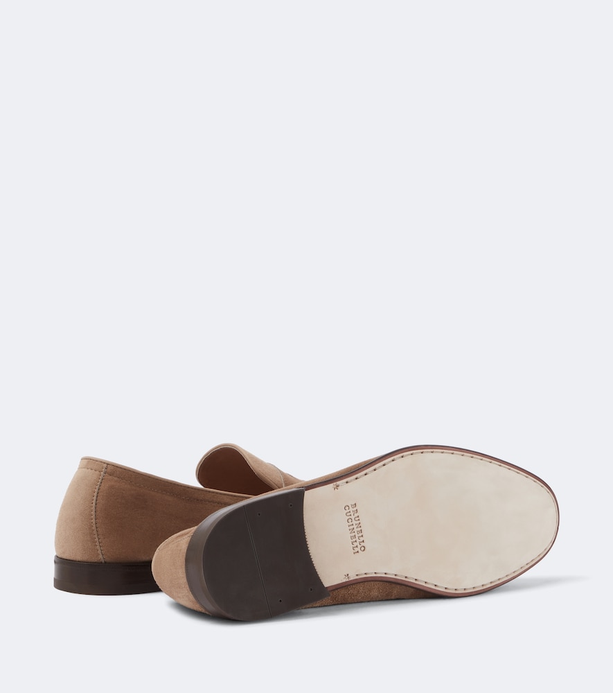 Suede Penny Loafers