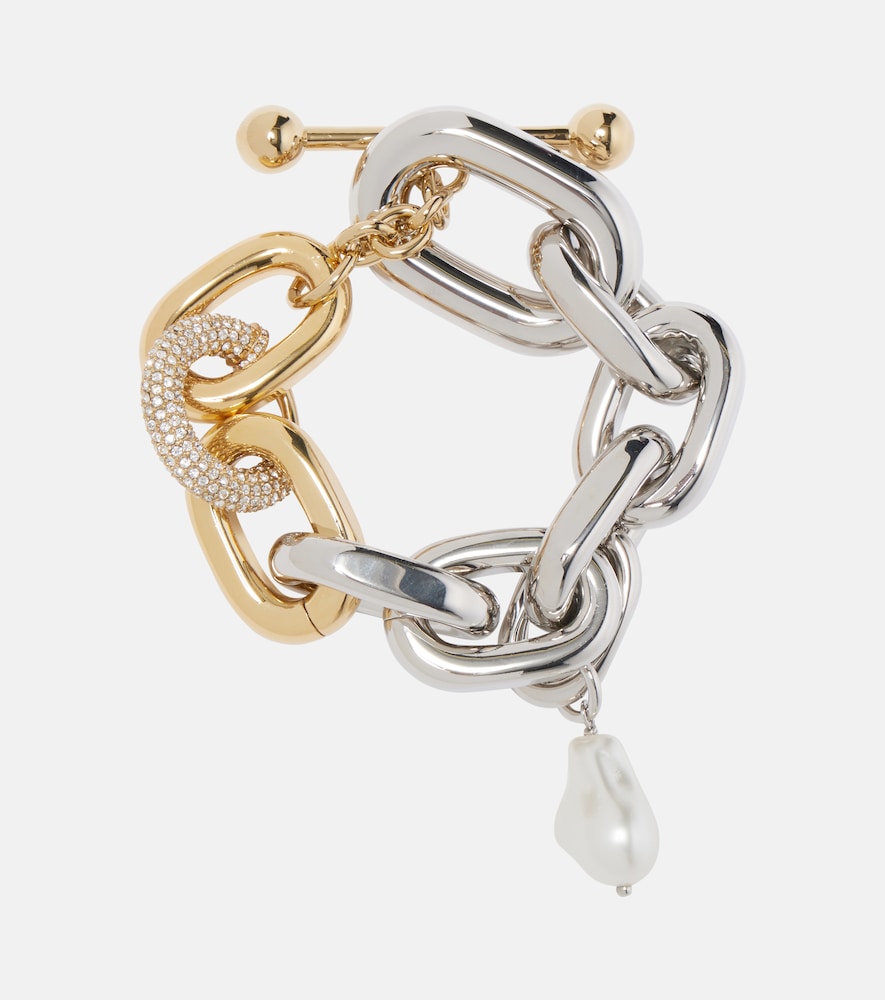 Rabanne Embellished chain bracelet