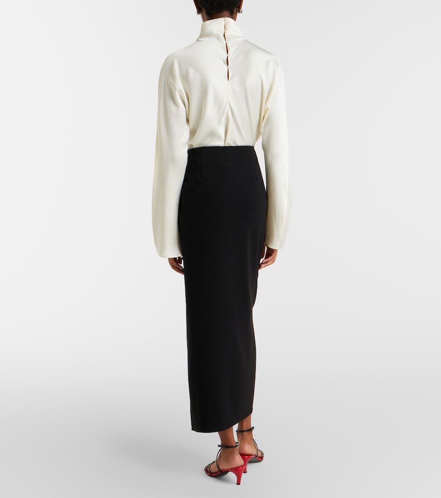  Proenza Schouler Proenza Schouler Cella Ruffled Crãªpe Maxi Skirt 