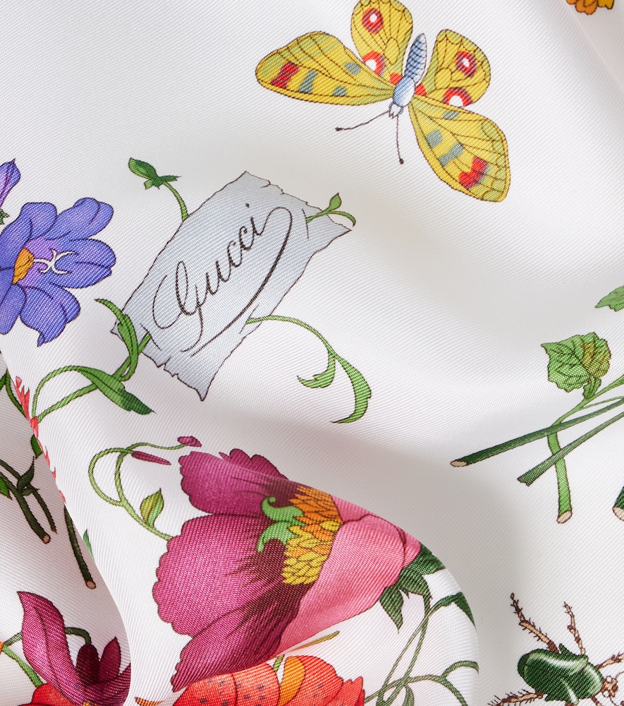  Gucci Gucci Printed Silk Twill Scarf 