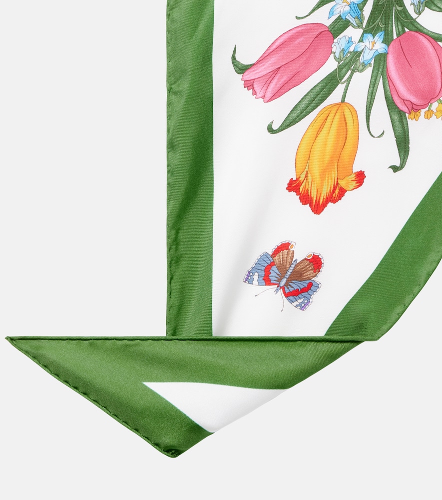  Gucci Gucci Printed Silk Twill Scarf 