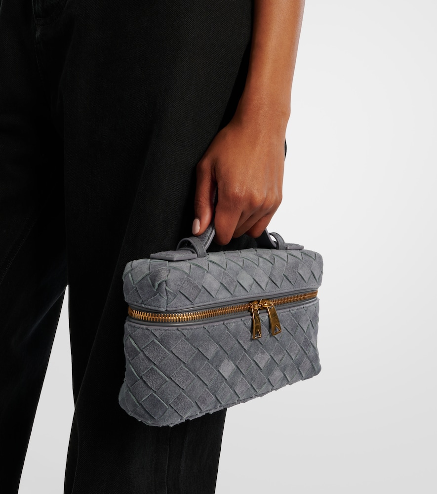 Bottega Veneta Bang Bang Intrecciato suede vanity bag