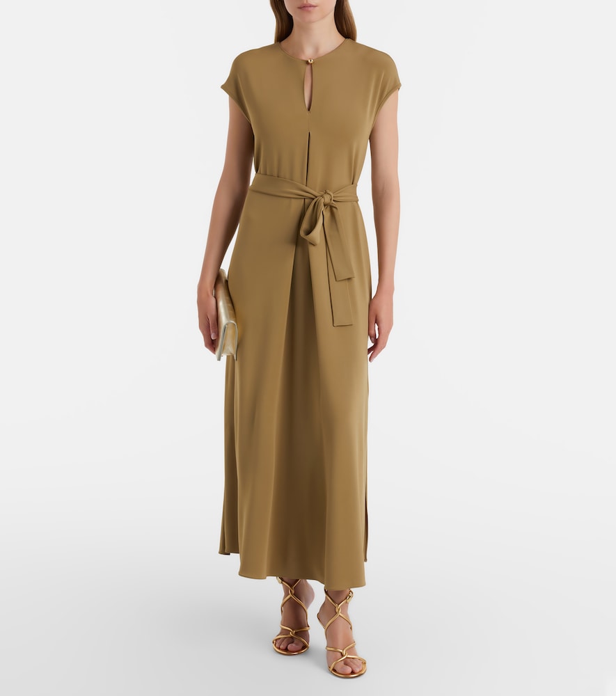 Max Mara Feluca keyhole belted maxi dress