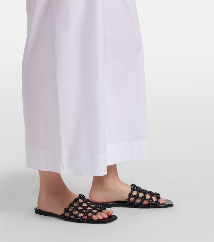  Max Mara Max Mara Weite Cropped-hose Pece Aus Einem Baumwollgemisch 
