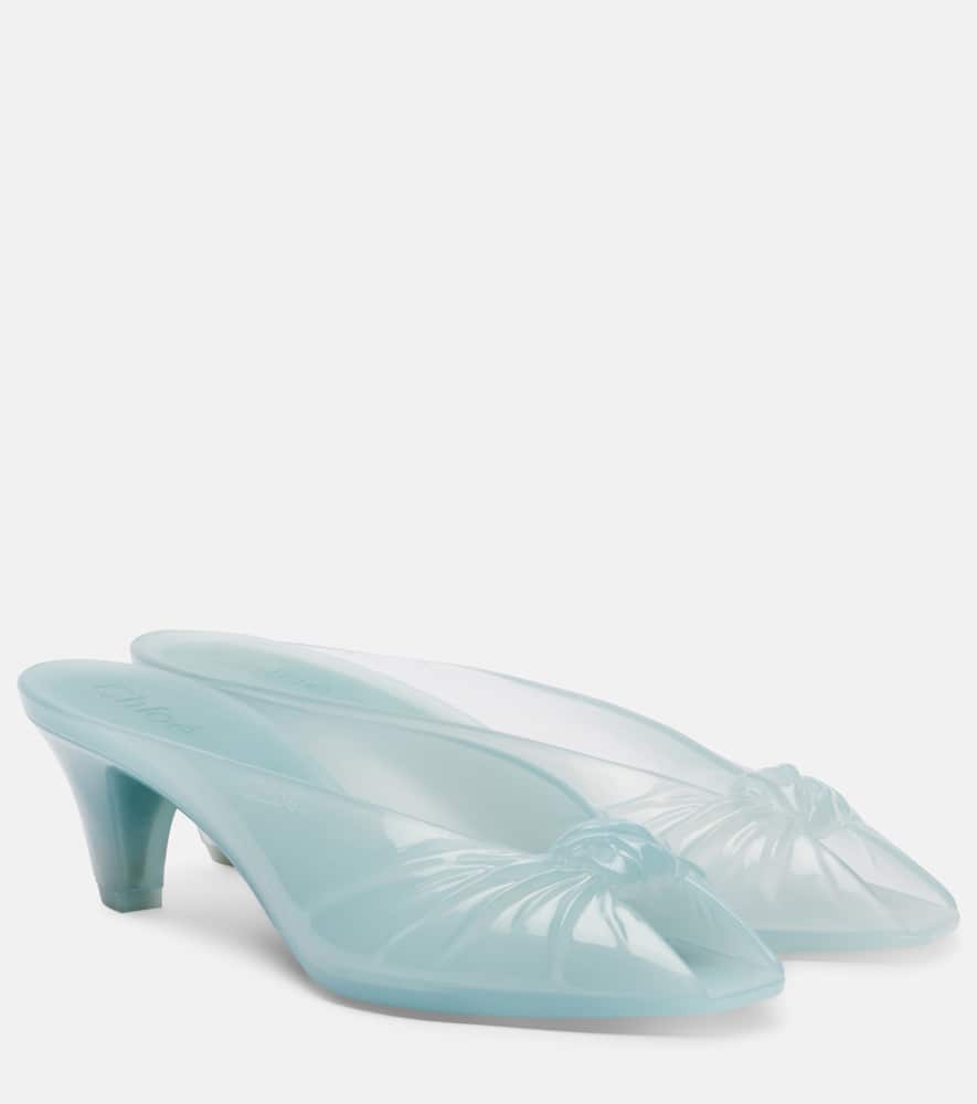 Chloé Jelly Mules In Blue