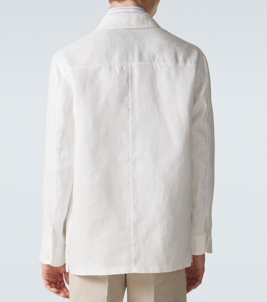 Brioni Brioni Linen And Cotton Jacket 
