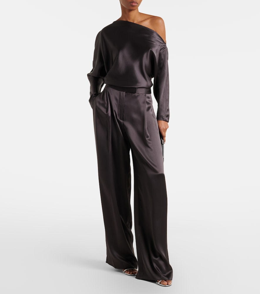 The Sei One-shoulder silk satin top