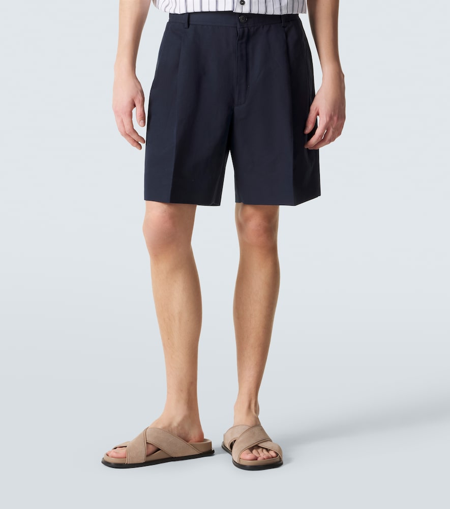  Brioni Brioni Shorts Aus Leinen Und Baumwolle 