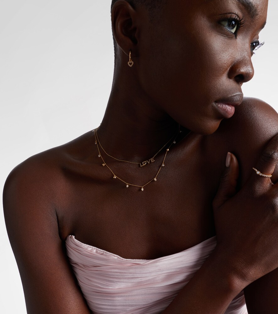 Sophie Bille Brahe Lou Of The Valley 18kt gold necklace with diamonds