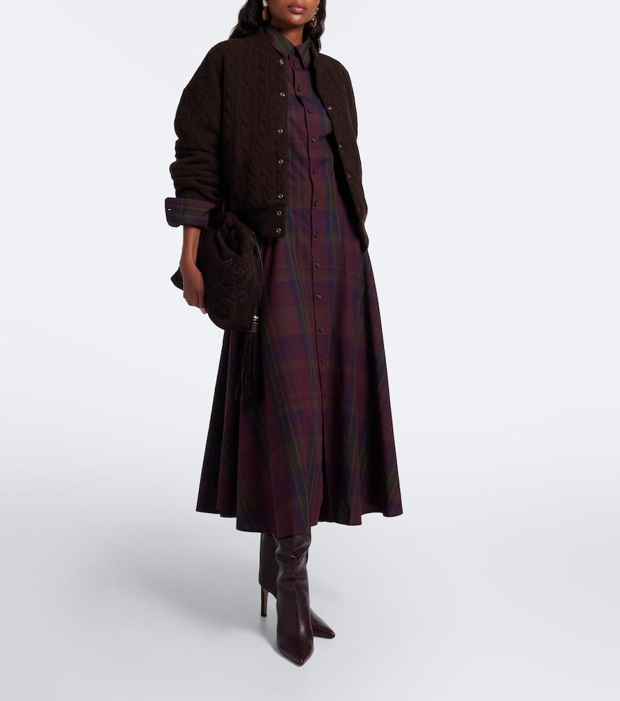 Polo Ralph Lauren Cable-Knit Wool And Cashmere Bomber Jacket