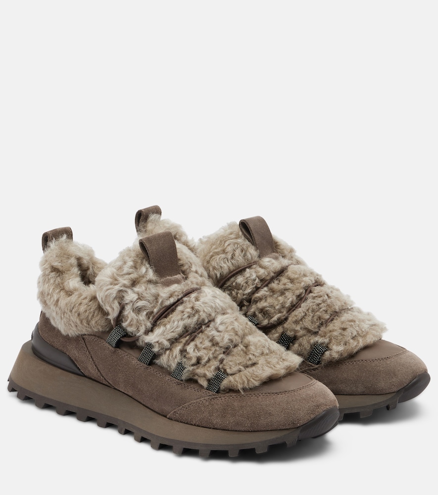 Sneakers Monili aus Veloursleder