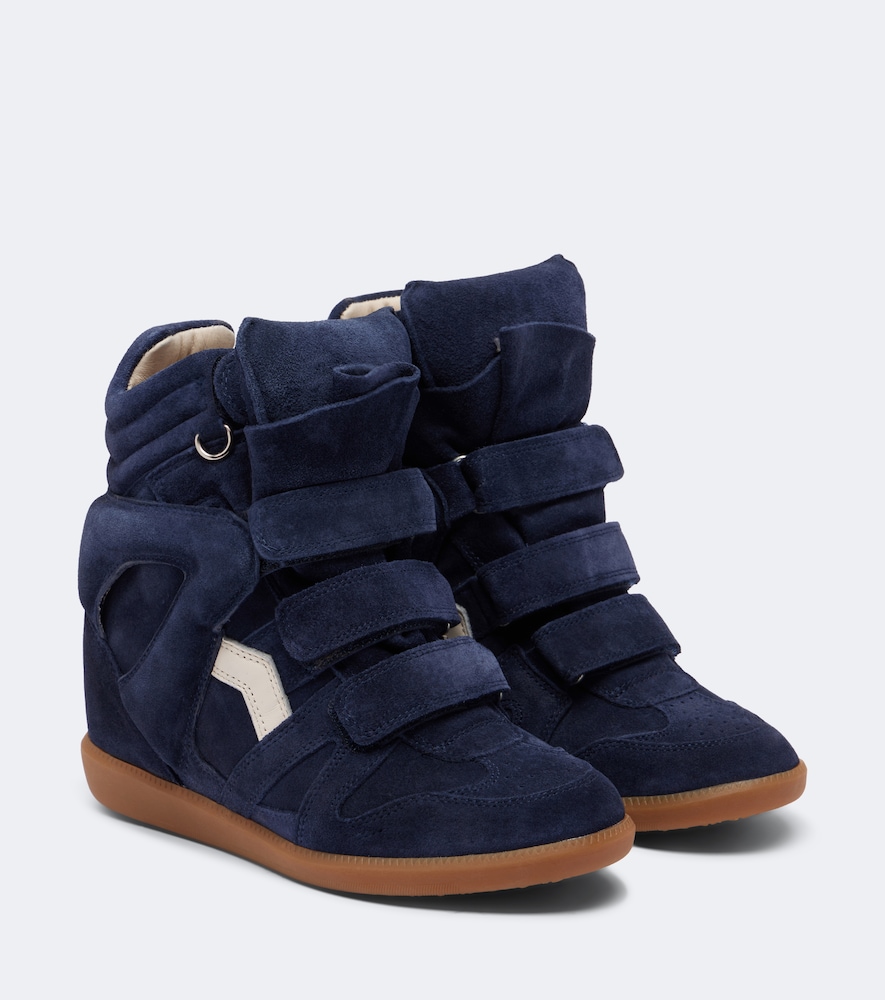 Sneakers Beckett aus Leder und Veloursleder