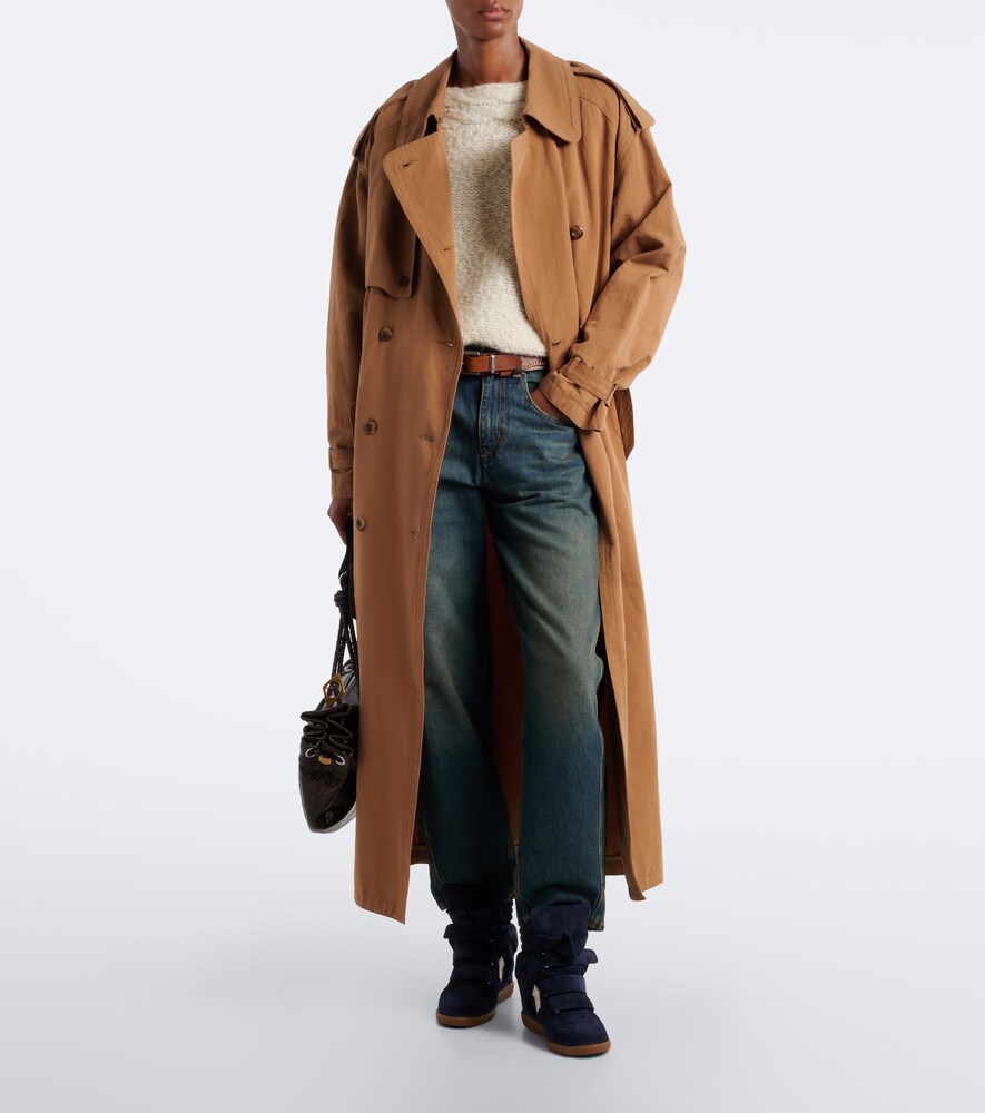 Beckett Leather And Suede Wedge Sneakers