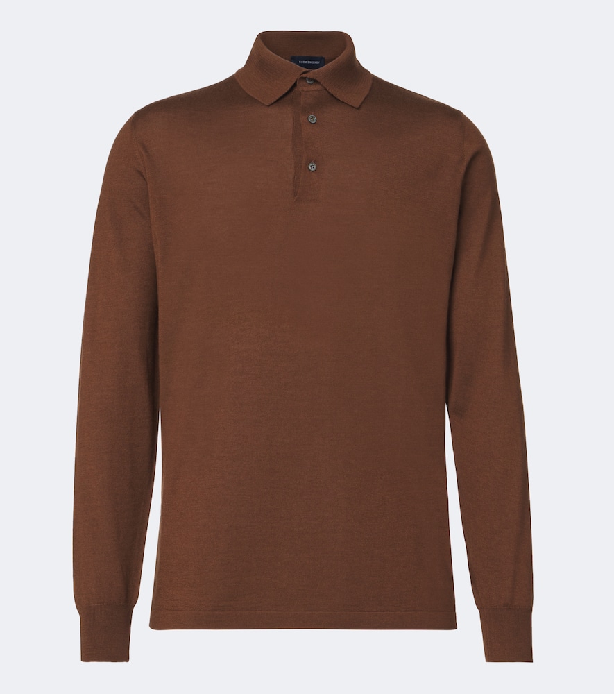 Cashmere And Silk Polo Sweater