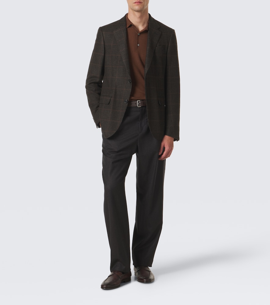 Cashmere And Silk Polo Sweater