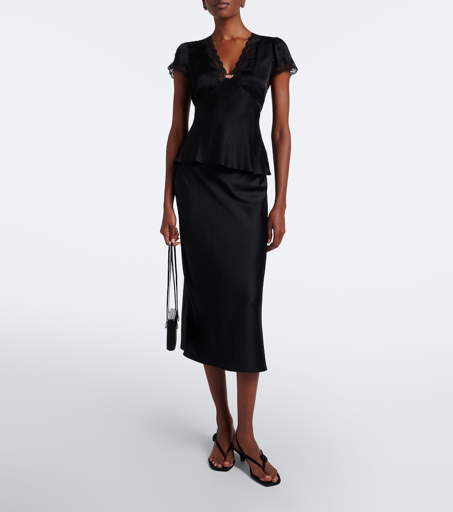 Karia Lace-Trimmed Top