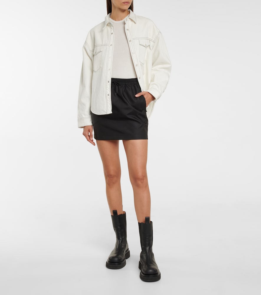  Wardrobe.nyc Wardrobe.nyc High-rise Drawstring Miniskirt 
