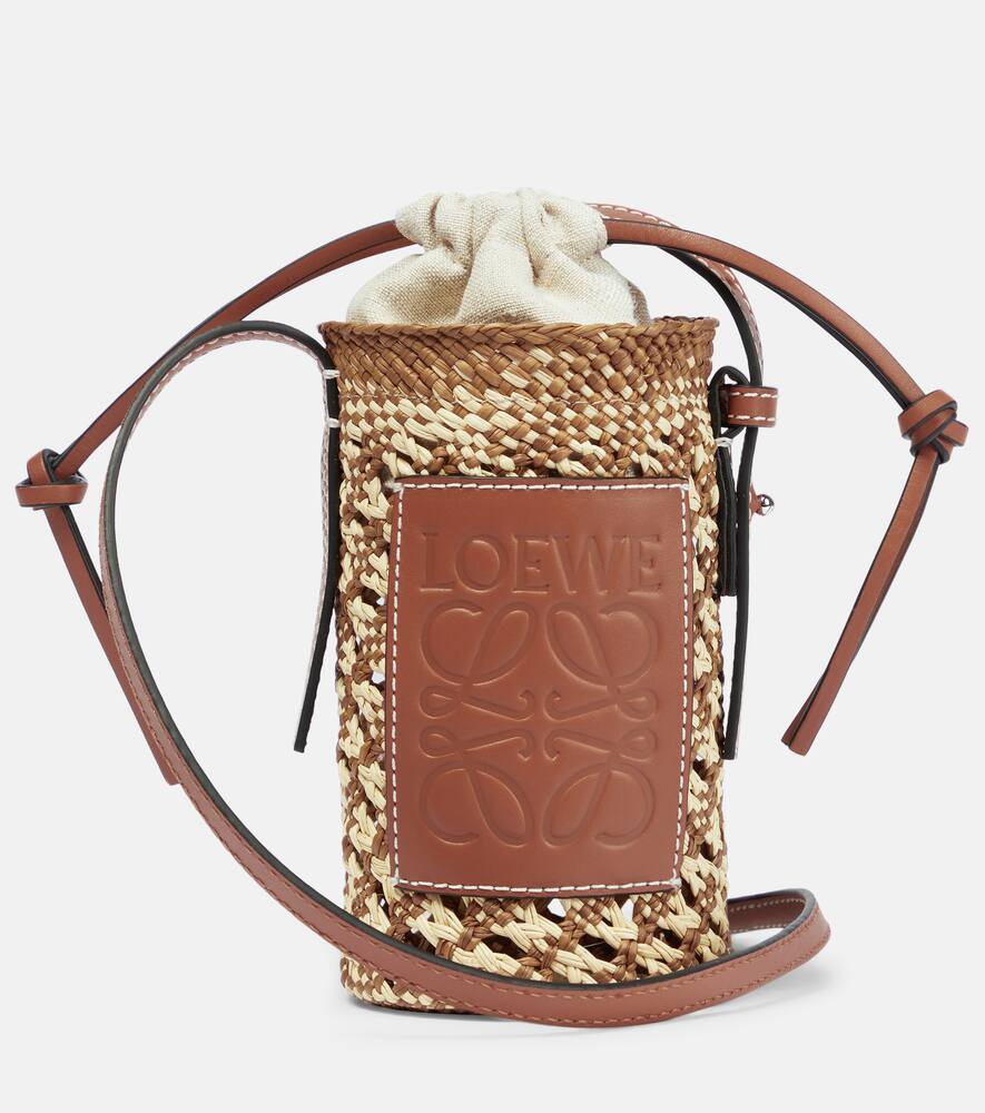 Loewe Paula's Ibiza Raffia Crossbody Bag In Beige