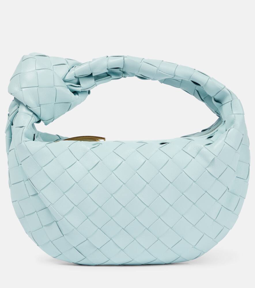 Bottega Jodie Mini Leather Tote In Blue ModeSens