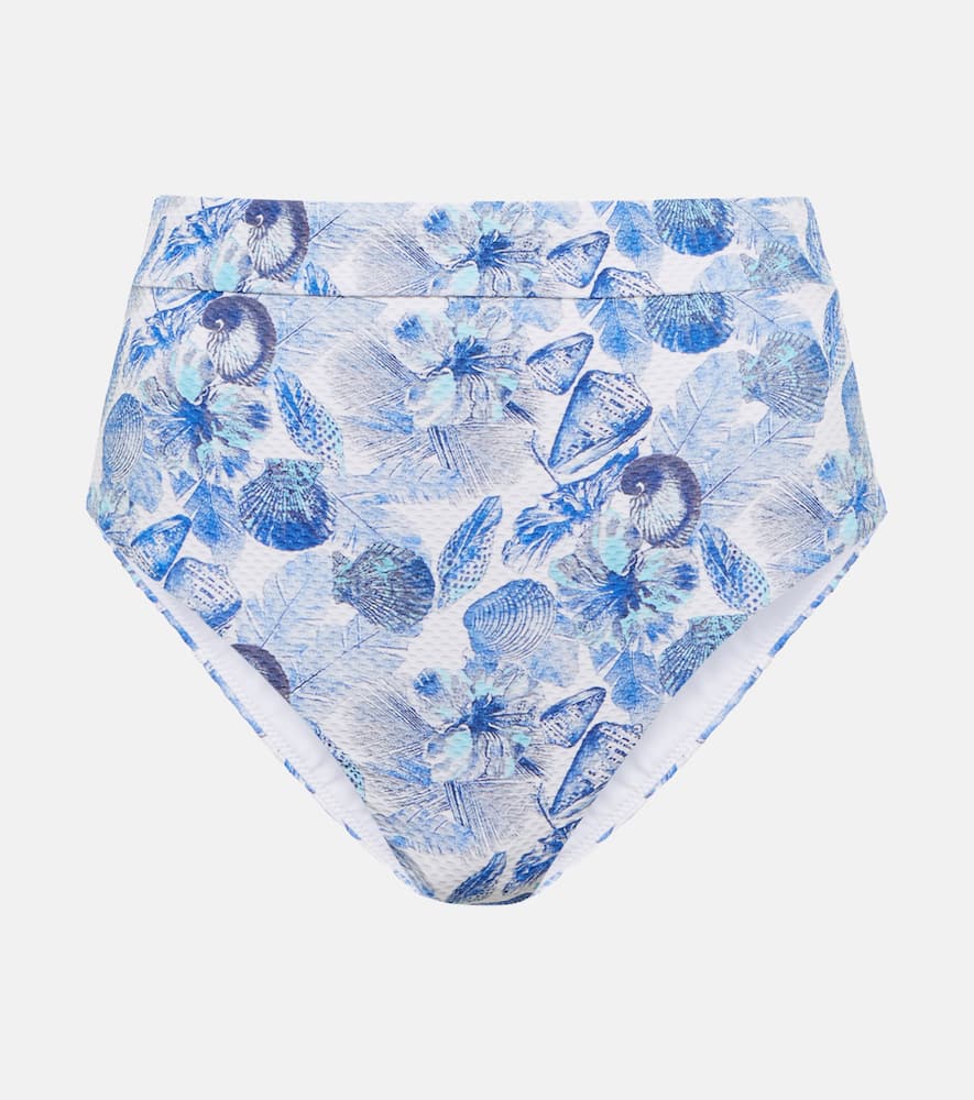 Heidi Klein Cannes printed high-rise bikini bottoms
