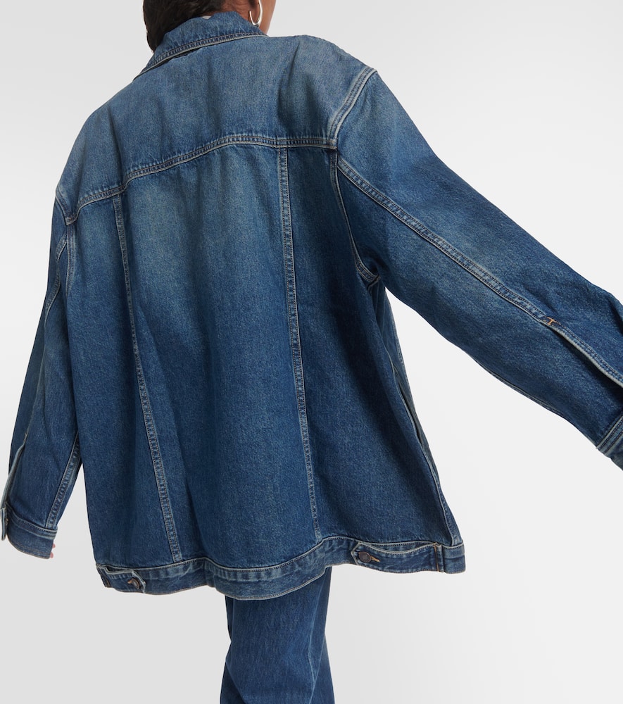 Nili Lotan Adam Oversized Denim Jacket In Blue