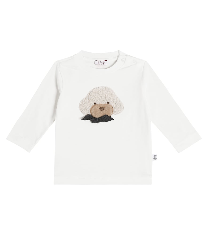 Il Gufo Baby appliqué cotton jersey T-shirt