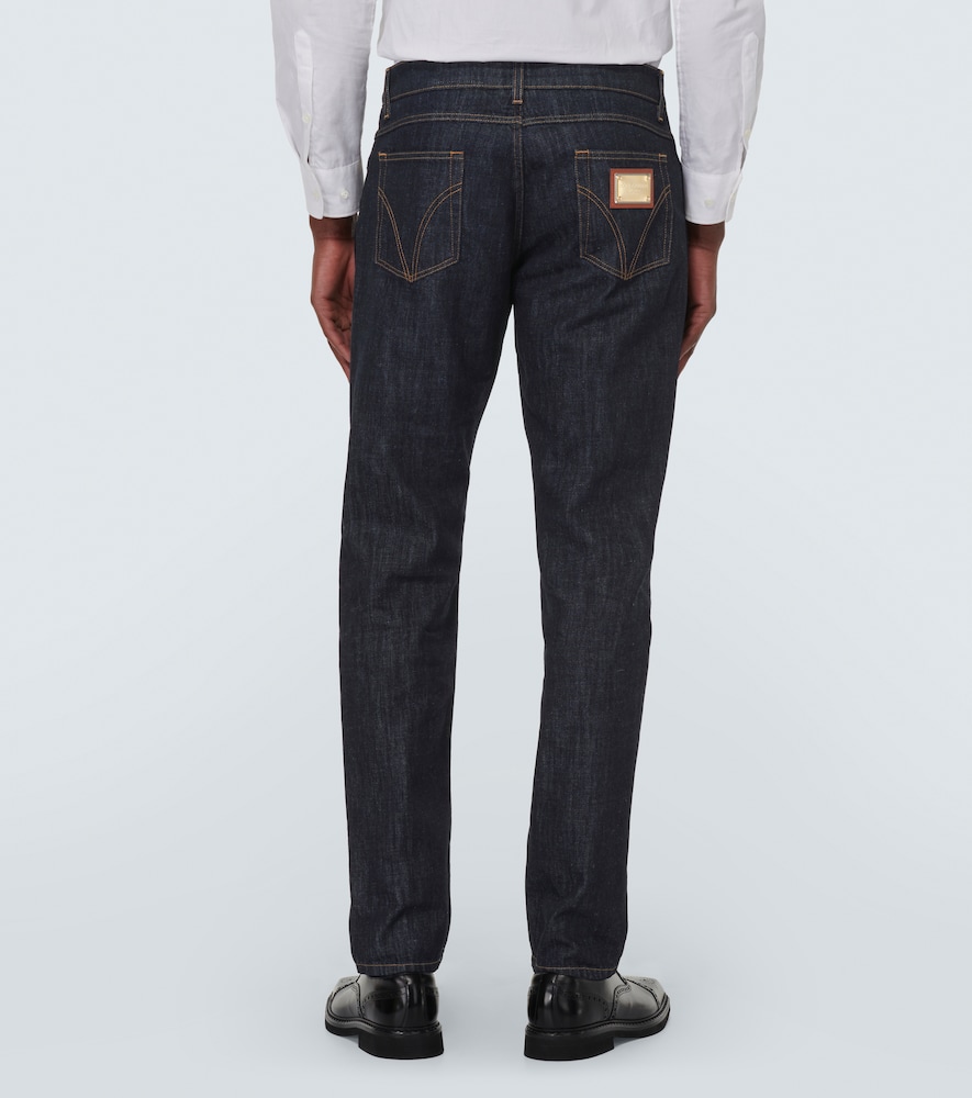 Dolce & Gabbana Mid-rise Slim Jeans In Blue | ModeSens