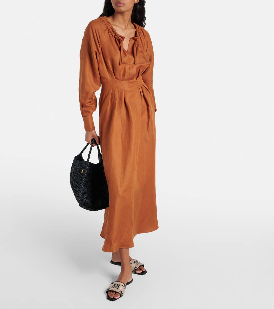 Max Mara Logo Jacquard Raffia-effect Slides In Neutrals