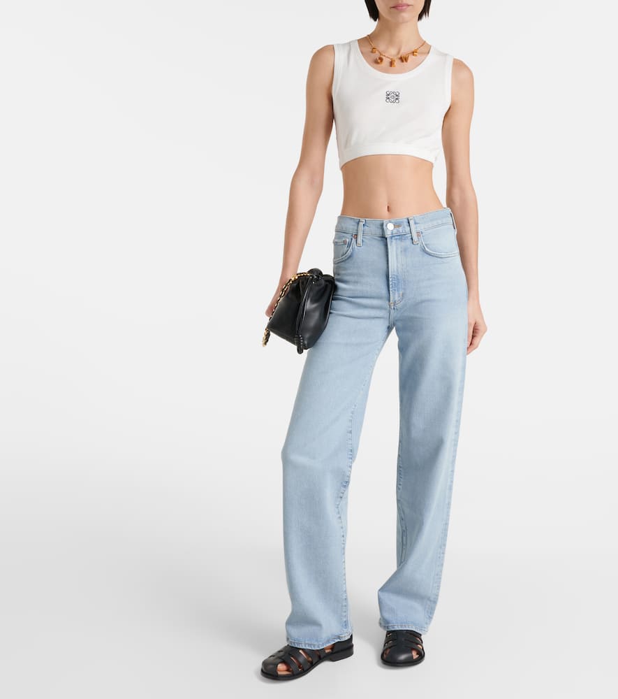 Agolde Low Slung Baggy Jeans In Blue