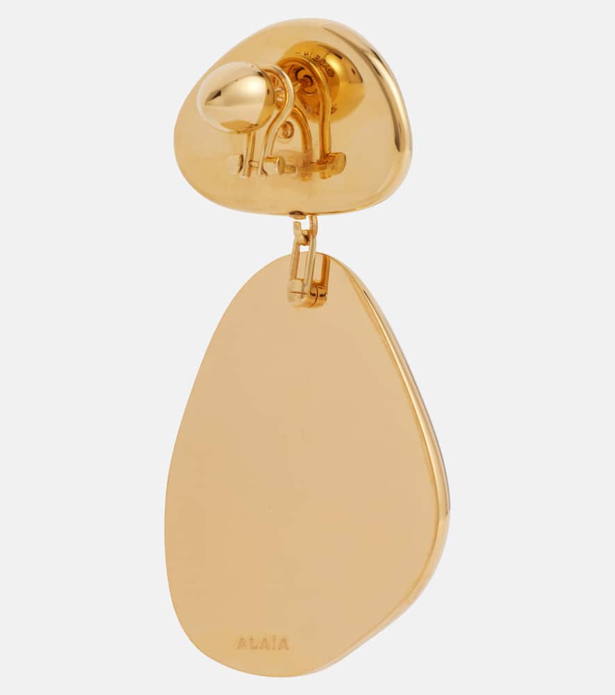 Alaïa Specchio Drop Earrings In Gold